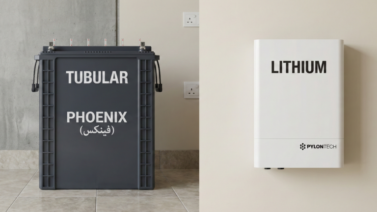 Best Solar Battery in Pakistan 2025 - Tubular vs Lithium