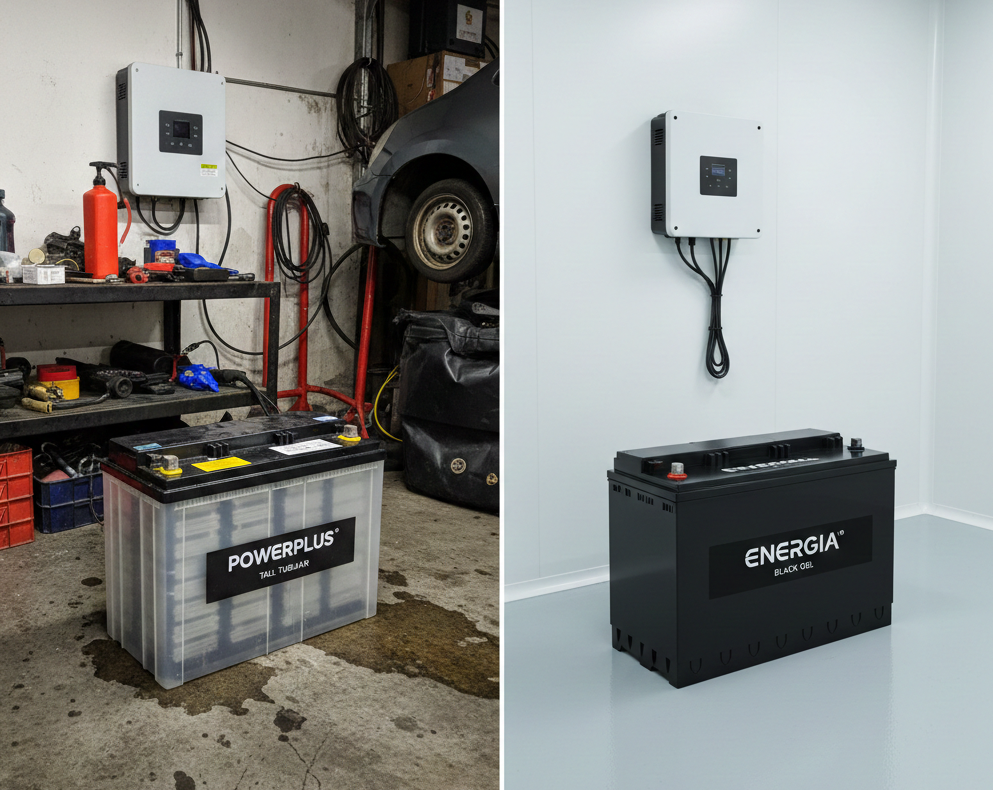 Tall Tubular vs Dry Battery comparison for solar system in Pakistan